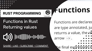 Functions in Rust: Returning values - Tutorial - Basics of Rust Programming for Audio