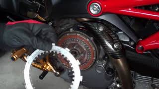 Ducati How to dry clutch remove クラッチ交換方法