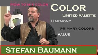 How to mix color, Value, Harmony, paint with a limited palette primary colors