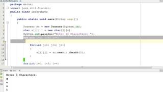 224. Getting input from user in char array Java Programming (Hindi)