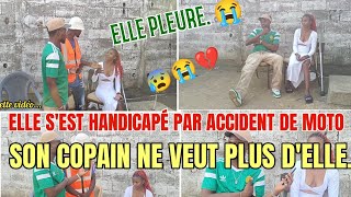 Test de fidélité, après son accident de moto  elle est devenue handicapé et son mec ne l'aime plus.