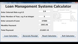 How to Create Loan Management System in Eclipse using Java