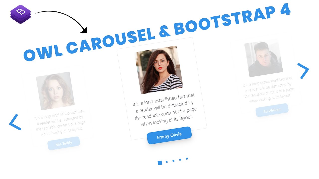 Owl Carousel With Bootstrap 4 | Responsive Owl Carousel With Bootstrap ...