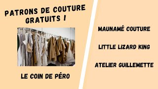 Patrons de couture gratuits dénichés en Janvier