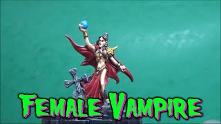 Painting Reaper Bones: Female Vampire (Naomi) With mainly contrast paints