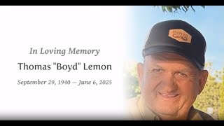 Thomas Boyd Lemon - Graveside Service