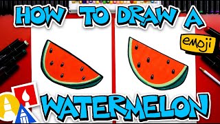How To Draw The Watermelon Emoji 🍉