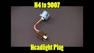 H4 to 9007 Headlight Plug