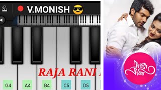 Raja Rani theme |Easy piano tutorial | Perfect Piano | MONISH CREATIONS 😎