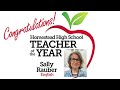 sally rauber announced as homestead high school s 2023 teacher of the year