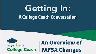 An Overview of FAFSA Simplification (#GettingInPodcast / 10-05-23 / Segment 1)