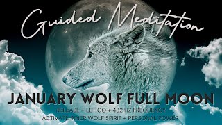 January Full Moon Guided Meditation 🐺🌝