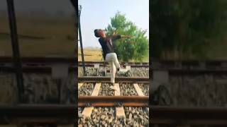 Indian Train accident video 😱 Piz do ot try this 😭😭#shorts #trending #train #railway