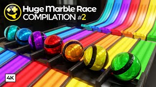 Huge Marble Races Compilation || #marblerun #3d #animation #blender #marblemachi