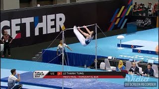 Senam Artistik Men's Horizontal Bar Final Le Tanh Tung (Vietnam) | Sea Games 2017