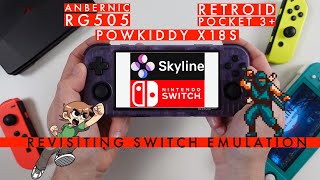 More Nintendo Switch Emulation (Skyline) on T618 | Retroid Pocket 3+, Anbernic RG505, Powkiddy X18S