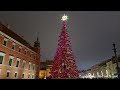 warszawa warsaw choinka na placu zamkowym 2024 2025 christmas tree at castle square 09.12.2024