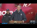 Mayor De Blasio, Officials Discuss Thanksgiving In New York City