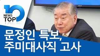 문정인 특보, 주미대사직 고사