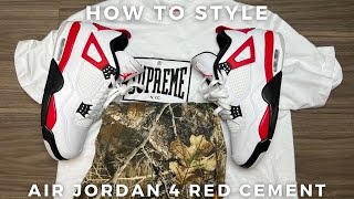 Unleash Style Rocking Air Jordan 4 Red Cement