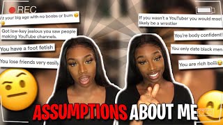 ANSWERING YOUR ASSUMPTIONS ABOUT ME! | EXPOSING MYSELF... | JM