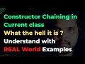 #43 Constructor Chaining in Current Class | Constructor Chaining | Internal Working #oops