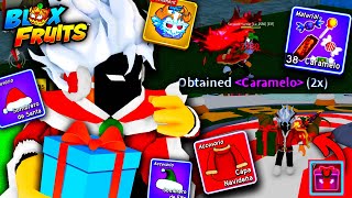 CONSIGUE CARAMELOS y FRUTAS GRATIS🎅🎁 TODO SOBRE LA UPDATE DE NAVIDAD en BLOX FRUITS❄️