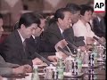 1996年6月18日上午，就京九铁路有关问题中共中央邀请党外人士座谈，江泽民发表重要讲话，李鹏、李瑞环、朱镕基出席。下午，江主席与阿拉法特总统会谈，并来到吉林省长春高新技术产业股份有限公司视察。