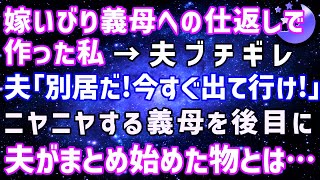 【スカッとする話】嫁いびり義母への仕返しで作った私。その夕食を見た夫は「別居だ！今すぐ出て行け！」→直ぐ側でニヤニヤする姑だが、夫がまとめ始めた物は