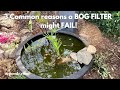 3 Common reasons a bog filter might fail