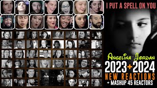 Reaction Mashup 45 reactors Angelina Jordan  I Put A Spell On You + Reaction Compilation 2023-2024