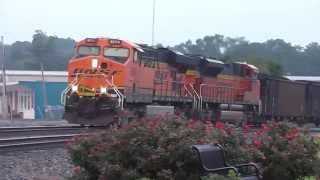 BNSF Southbound Coal Train With Full Load Of Coal In(HD) Austell,Ga.9-3-2013