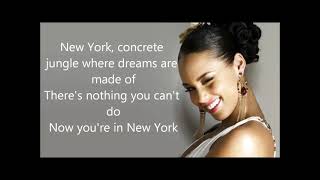 Alicia Keys-- Empire State Of Mind ( oh New York song )