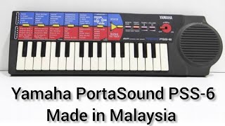 Yamaha PortaSound PSS-6 || Yamaha PSS 6 review