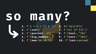 Every F-String Trick In Python Explained