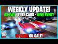 GTA ONLINE WEEKLY UPDATE! NEW EVENT, 4X PAY, FREE CARS, & MORE!