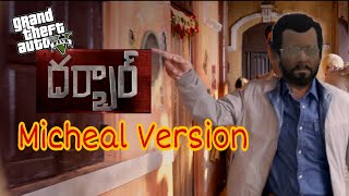 DARBAR (Telugu) - GTA 5 - Official Trailer | Micheal as Rajinikanth | AR Murugadoss | Anirudh