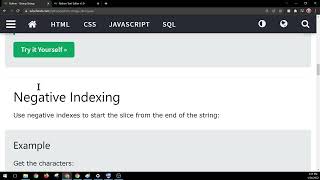 W3schools Python Slicing Strings