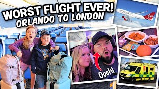 MEDICAL EMERGENCY! Flying From Orlando to London on Virgin Atlantic: Our  Experi