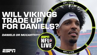 Should the Vikings TRADE UP for Daniels? 👀 Orlovsky says he's the IDEAL QB for M