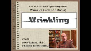 Web20168u - Defect - Wrinkling and Flatness