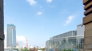 六本木ヒルズから見た東京タワーと虎ノ門・麻布台プロジェクト メインタワー 202209