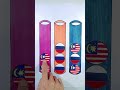 Drawing flag 🇲🇾 + 🇷🇺 #shorts #art #puzzle #flag #malaysia #russia #viral