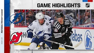 Lightning @ Devils 2/15 | NHL Highlights 2022