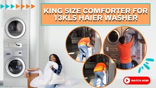 King size Comforter sa Haier | Washing Machine #laundry #haierwashingmachine #haier