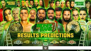WWE Money in the Bank 2023 - Results Predictions