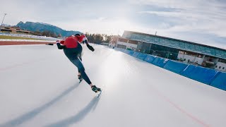 Speed Skating in the Dolomites