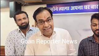 Goan Reporter:: Ex Mla Naresh Sawal Wished Damu Naik for being BJP President