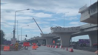 ความคืบหน้างานก่อสร้างถนนสะพานข้ามแยกสระขวัญ ทล.359 สระแก้ว-เขาหินซ้อน  และเส้นเข้าตัวเมืองสระแก้ว