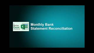 2026 Excel Checkbook - How to Reconcile